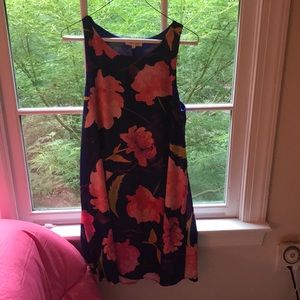 Royal blue and pink dress